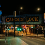 Camden lock by night